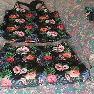 Danskin Now Sz XL 2pc Sport Tank&Skort Set
